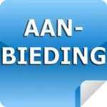 button blauw aanbieding